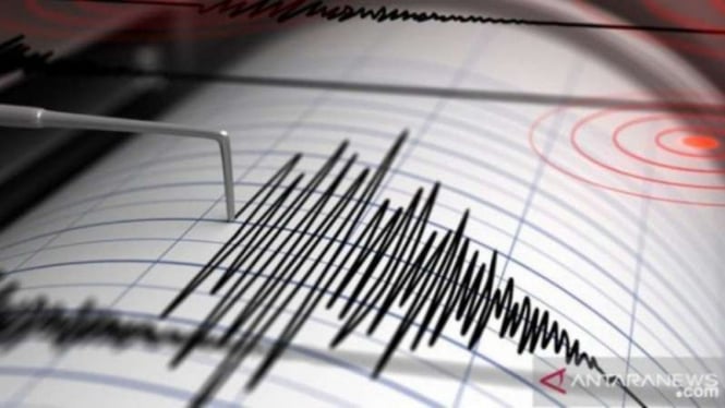 Ilustrasi - Seismograf, alat pencatat getaran gempa.